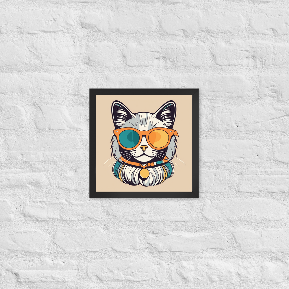 PugMug Custom Tabby Ragdoll Cat Framed Print