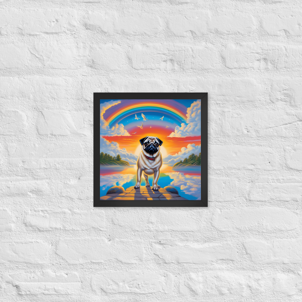 PugMug Custom Pug Framed Print
