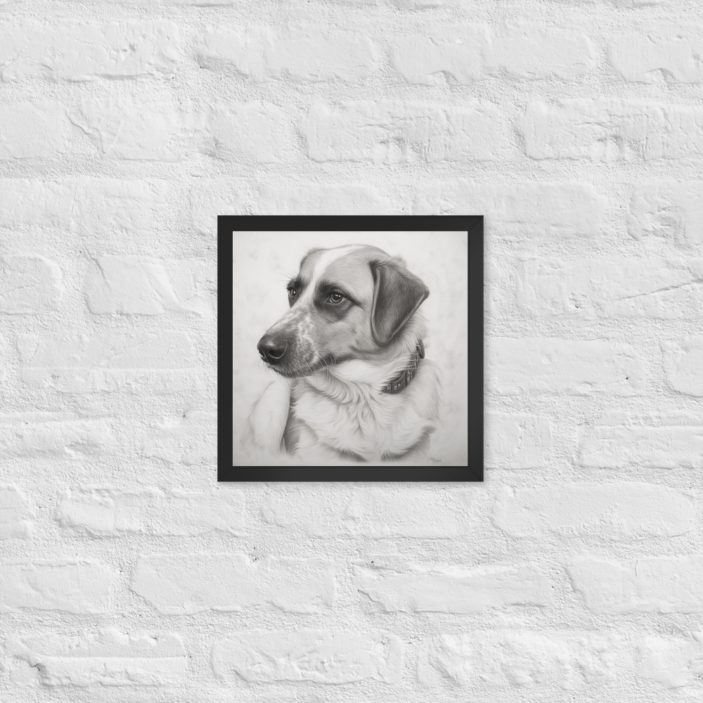 PugMug Custom Hazim Framed Print