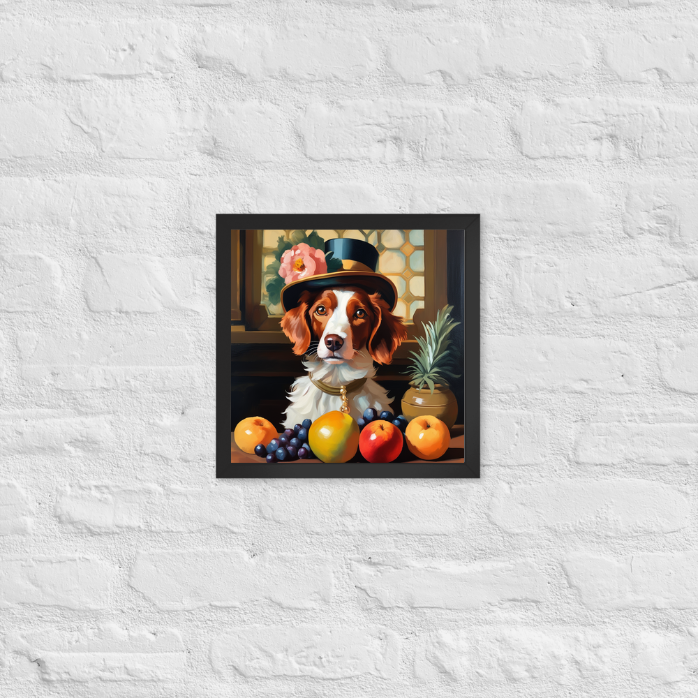 PugMug Custom Brittany Dog Framed Print