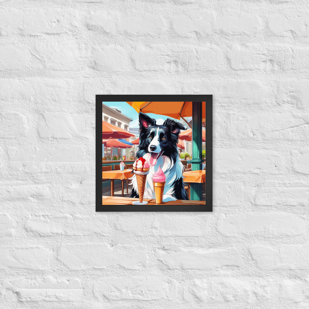 PugMug Custom Border Collie Framed Print