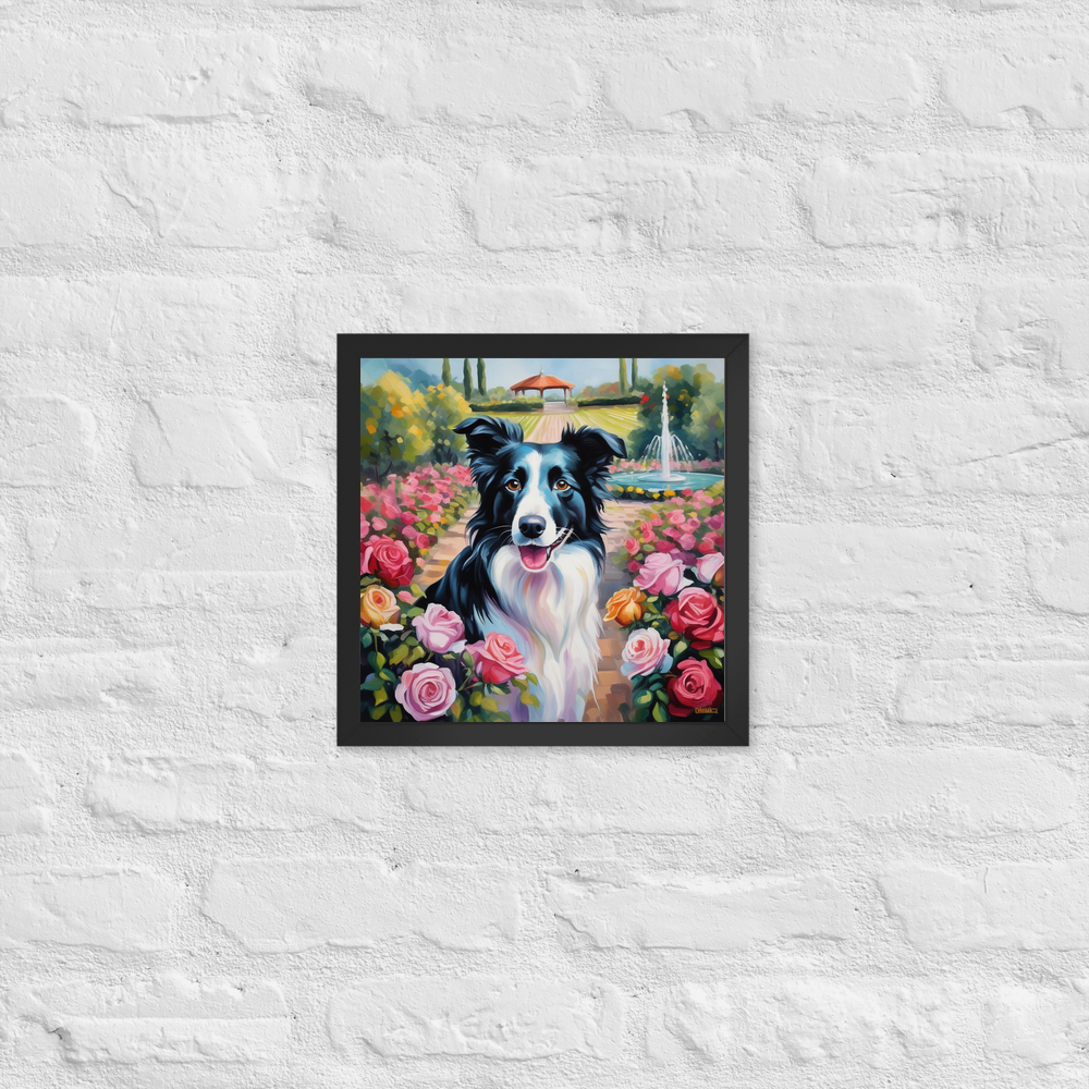 PugMug Custom Border Collie Framed Print