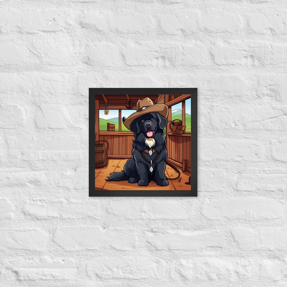 PugMug Custom Newfoundland Framed Print