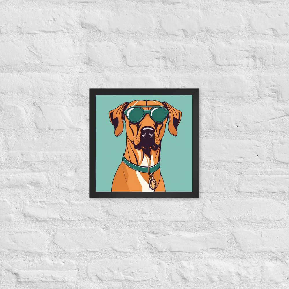 PugMug Custom Rhodesian Ridgeback Framed Print