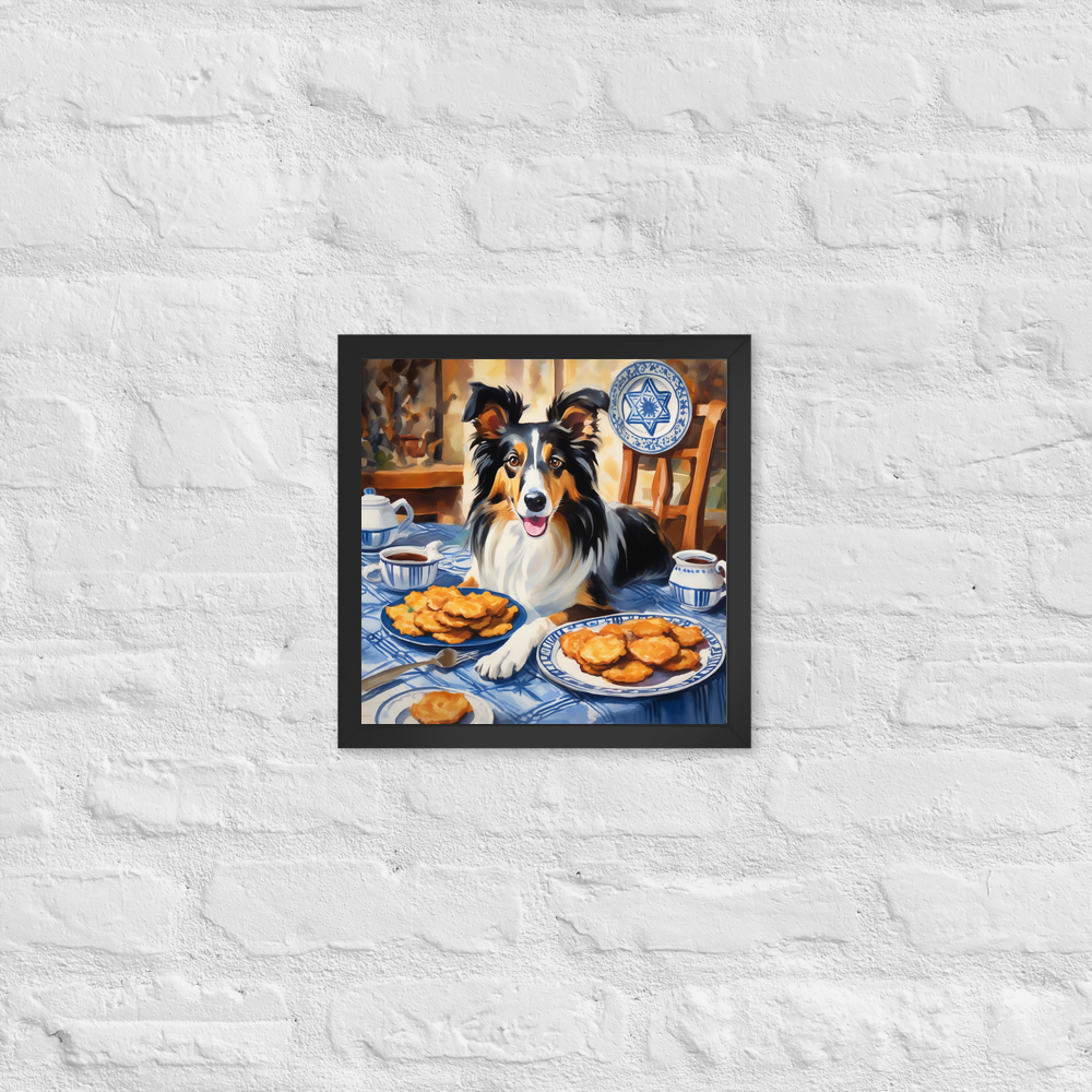 PugMug Custom Collie Framed Print