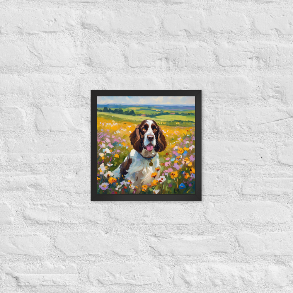 PugMug Custom English Springer Spaniel Framed Print