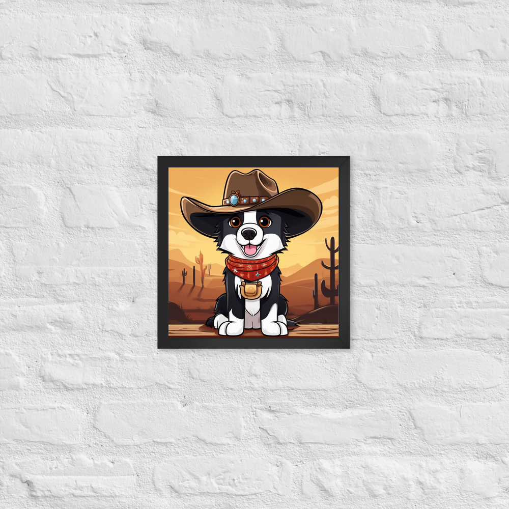 PugMug Custom Border Collie Framed Print