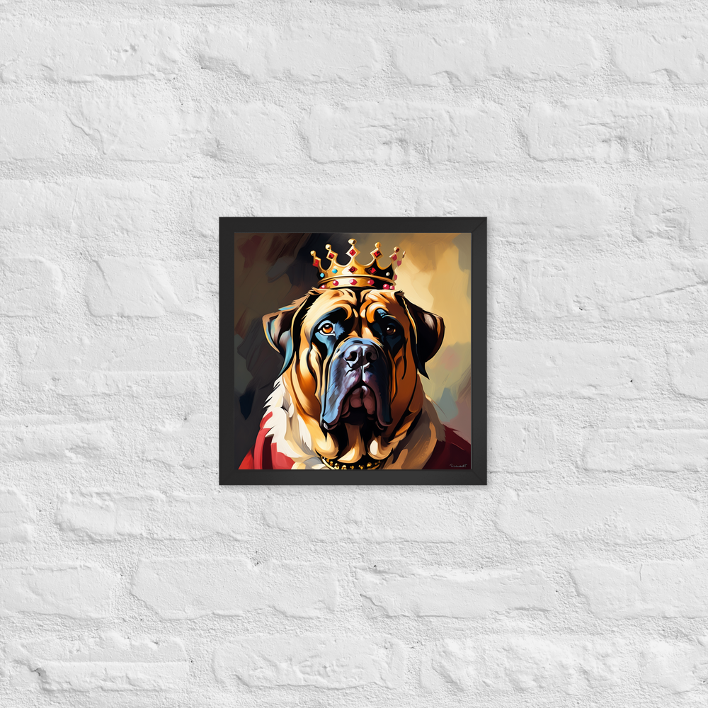PugMug Custom Mastiff Framed Print