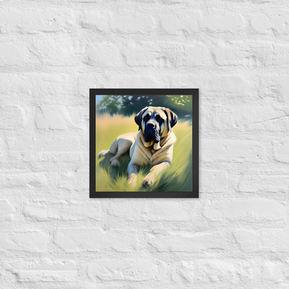 PugMug Custom Mastiff Framed Print