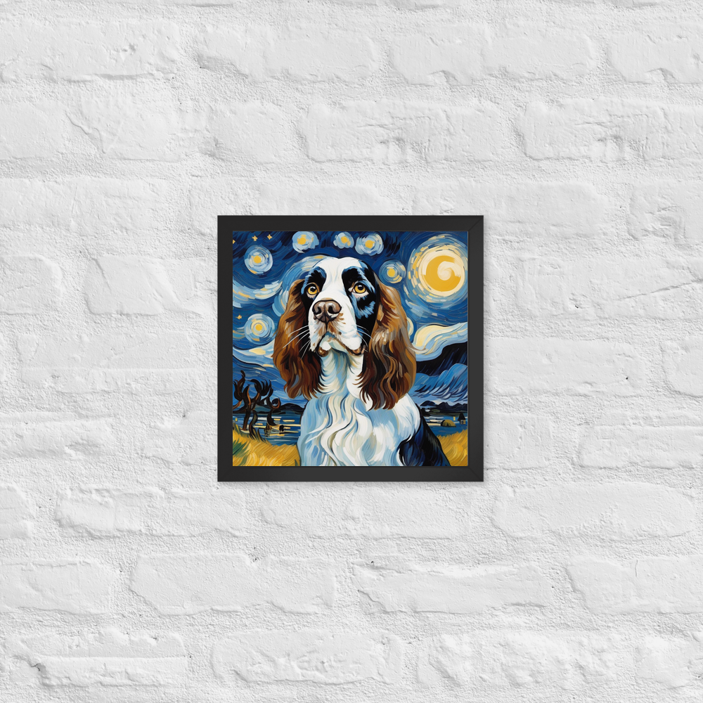 PugMug Custom English Springer Spaniel Framed Print
