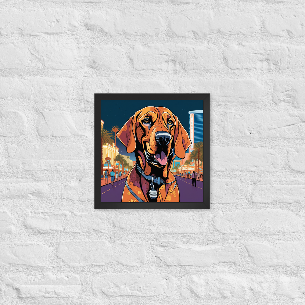 PugMug Custom Bloodhound Framed Print