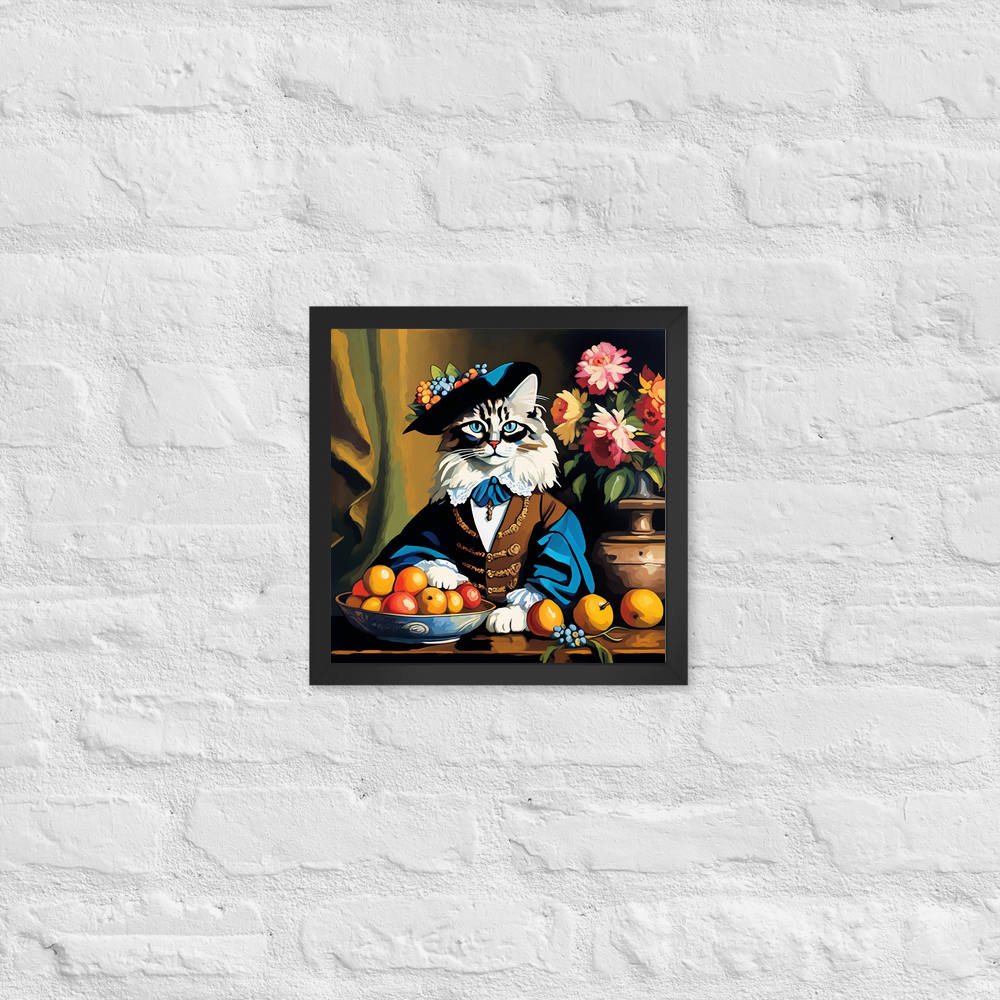 PugMug Custom Tabby Ragdoll Cat Framed Print