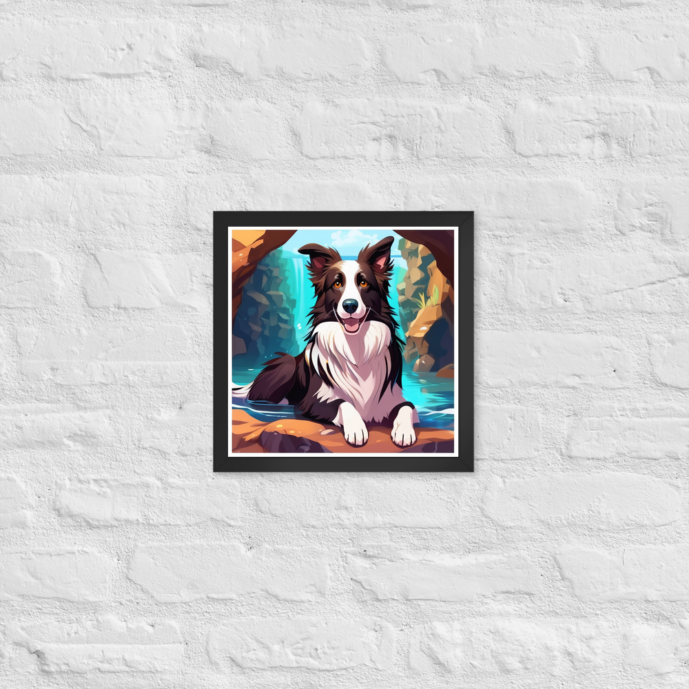PugMug Custom Border Collie Framed Print