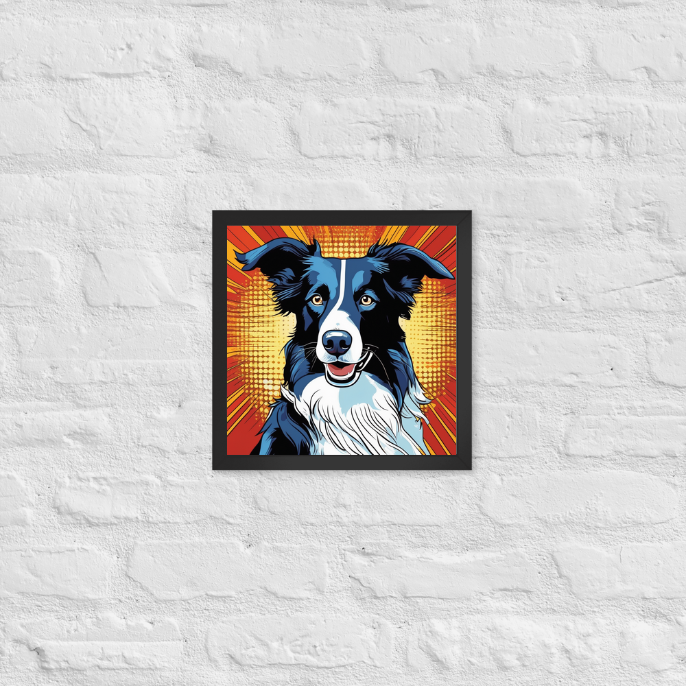 PugMug Custom Border Collie Framed Print