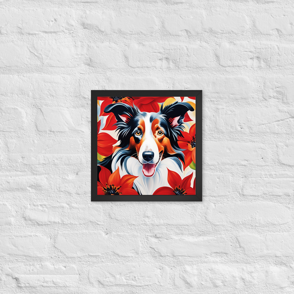 PugMug Custom Border Collie Framed Print