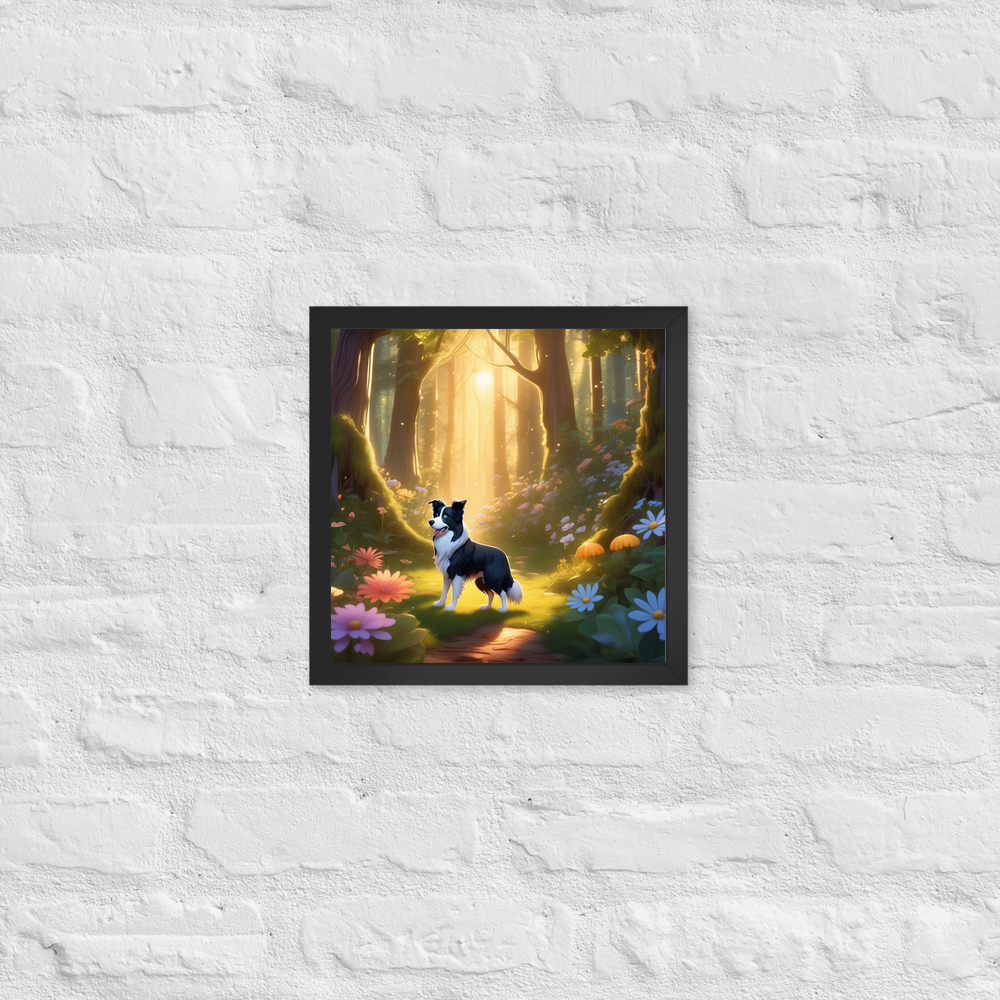 PugMug Custom Border Collie Framed Print