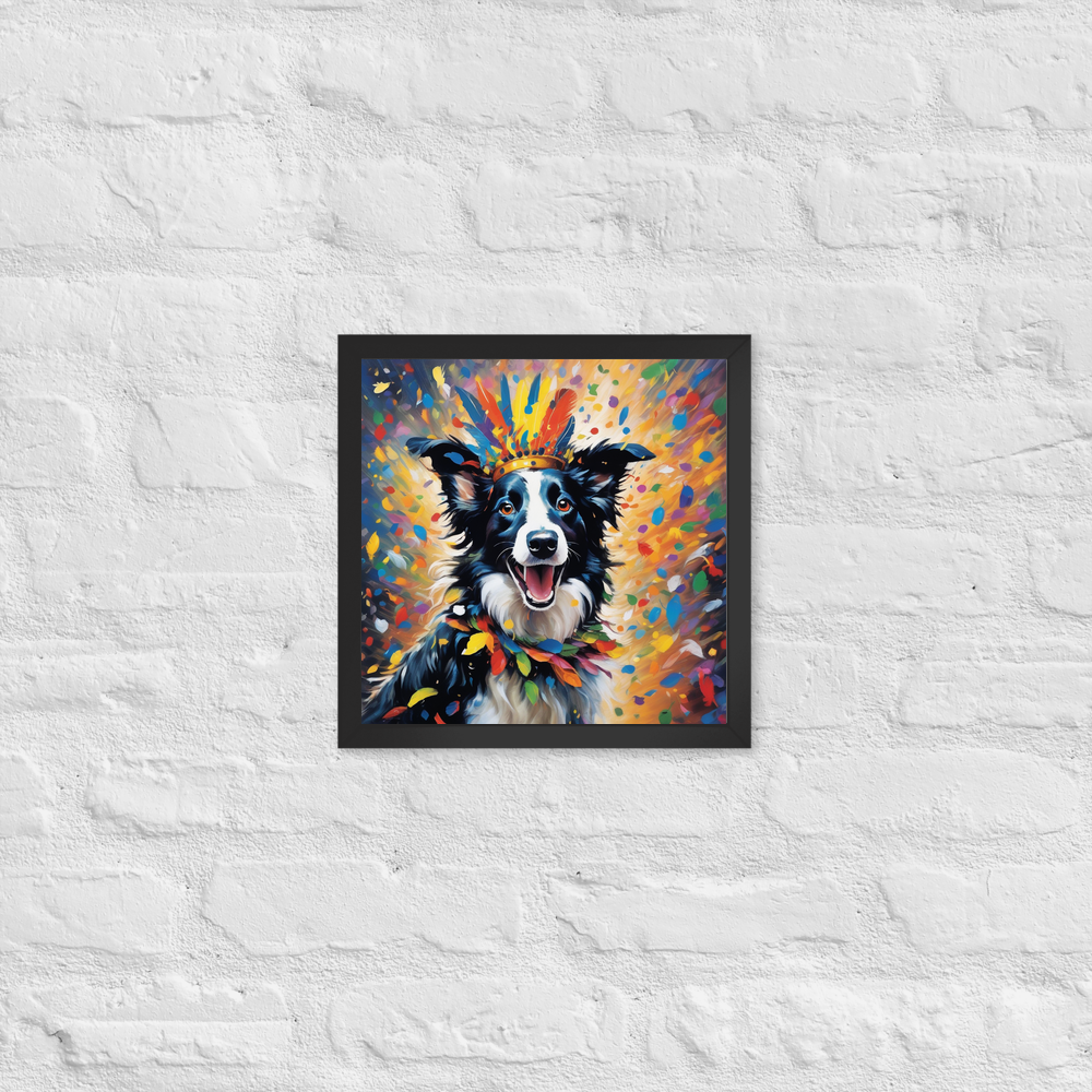 PugMug Custom Border Collie Framed Print