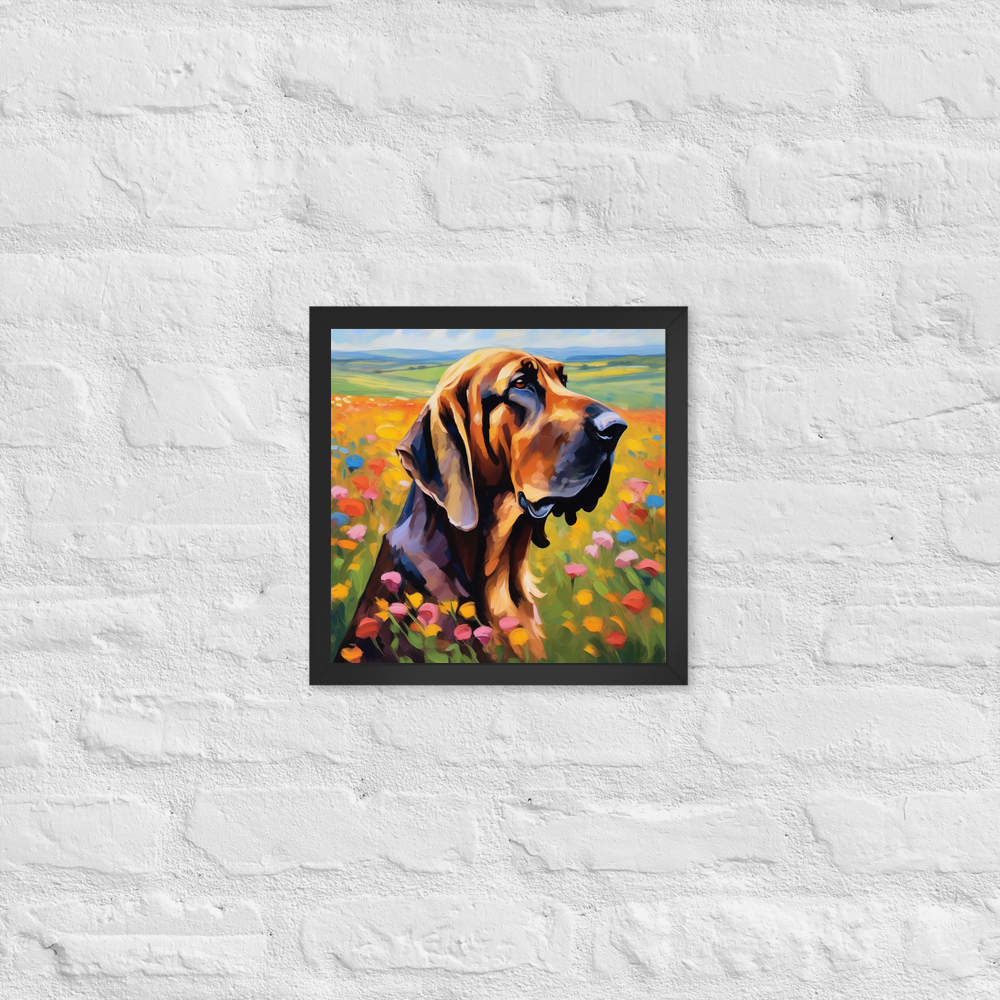 PugMug Custom Bloodhound Framed Print