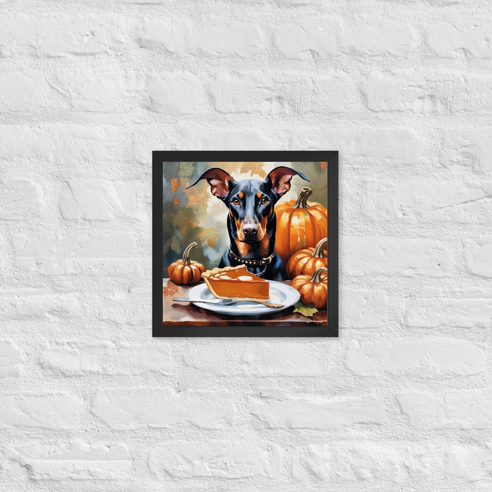 PugMug Custom Doberman Pinscher Framed Print