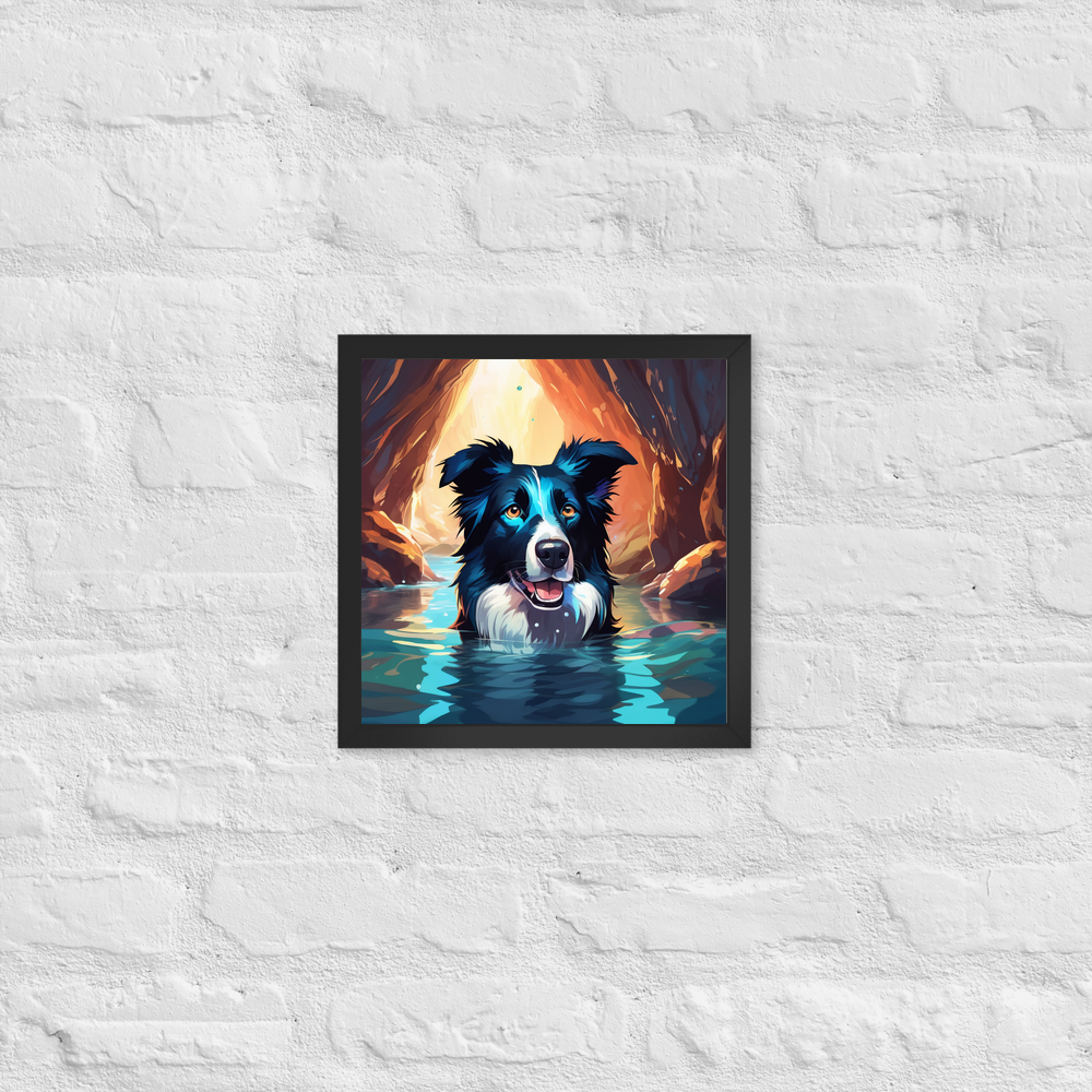PugMug Custom Border Collie Framed Print