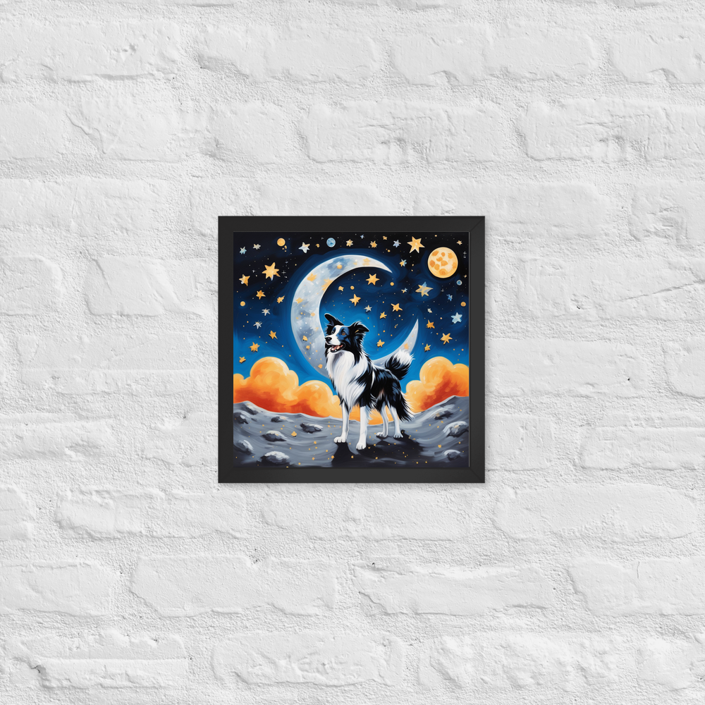 PugMug Custom Border Collie Framed Print