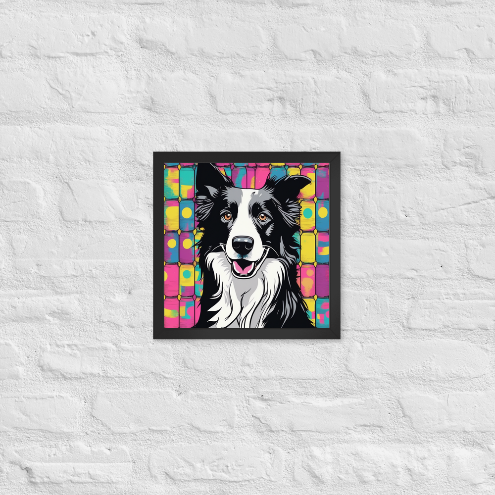 PugMug Custom Border Collie Framed Print