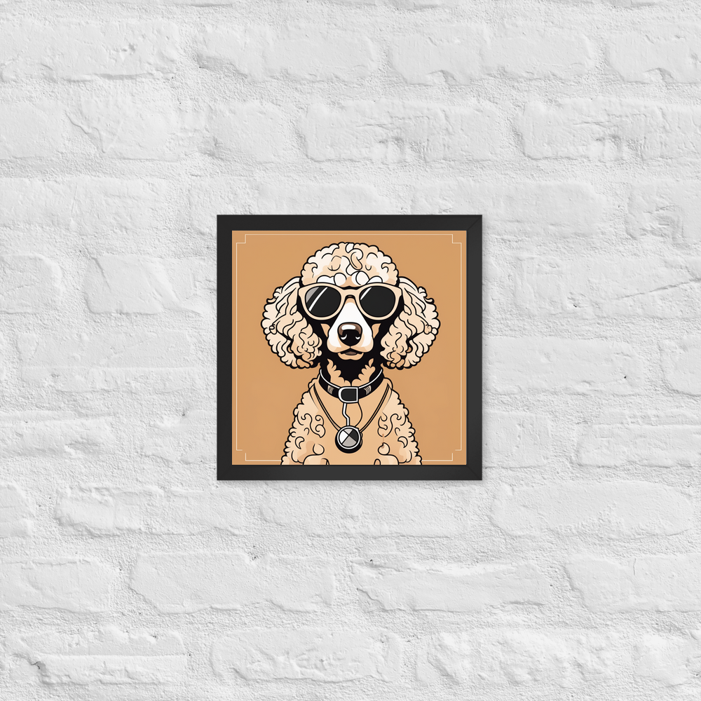 PugMug Custom Tan Poodle Framed Print