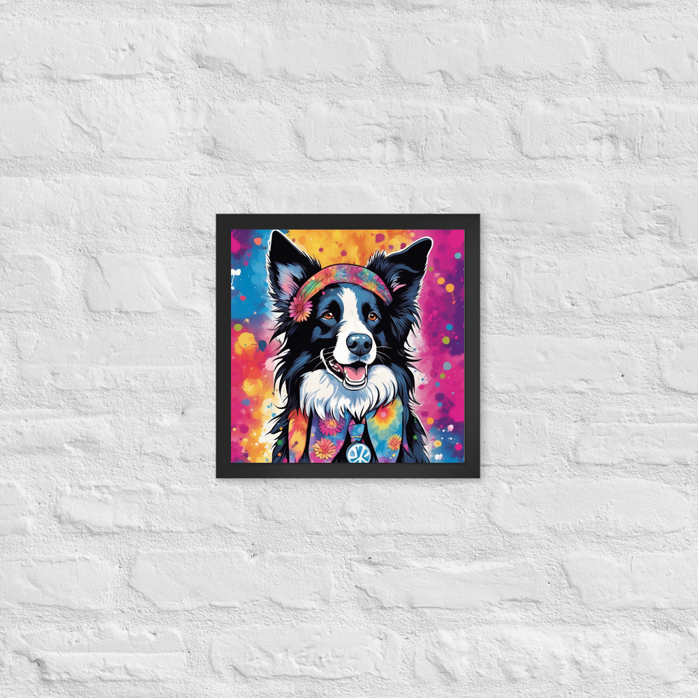 PugMug Custom Border Collie Framed Print