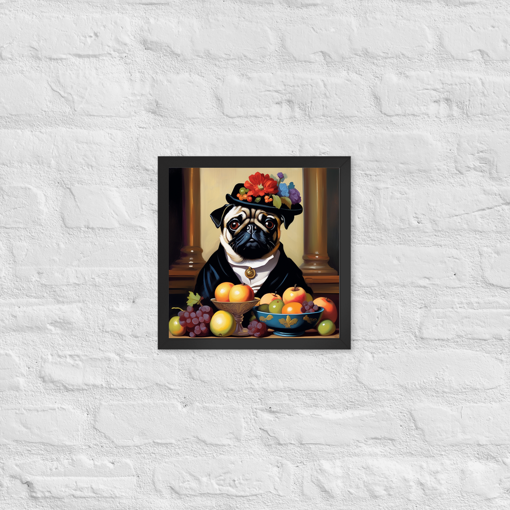 PugMug Custom Pug Framed Print