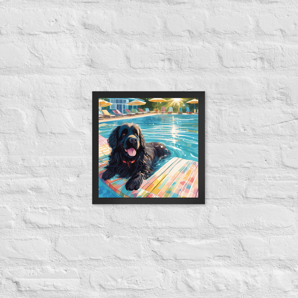 PugMug Custom Newfoundland Framed Print