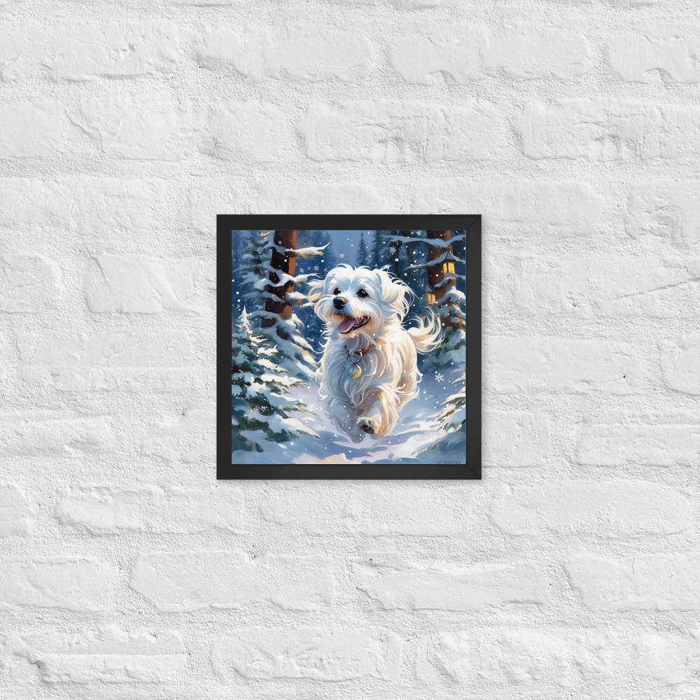 PugMug Custom Maltese Dog Framed Print