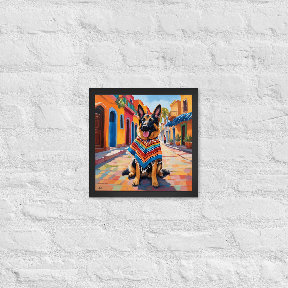 PugMug Custom German Shepherd Dog Framed Print