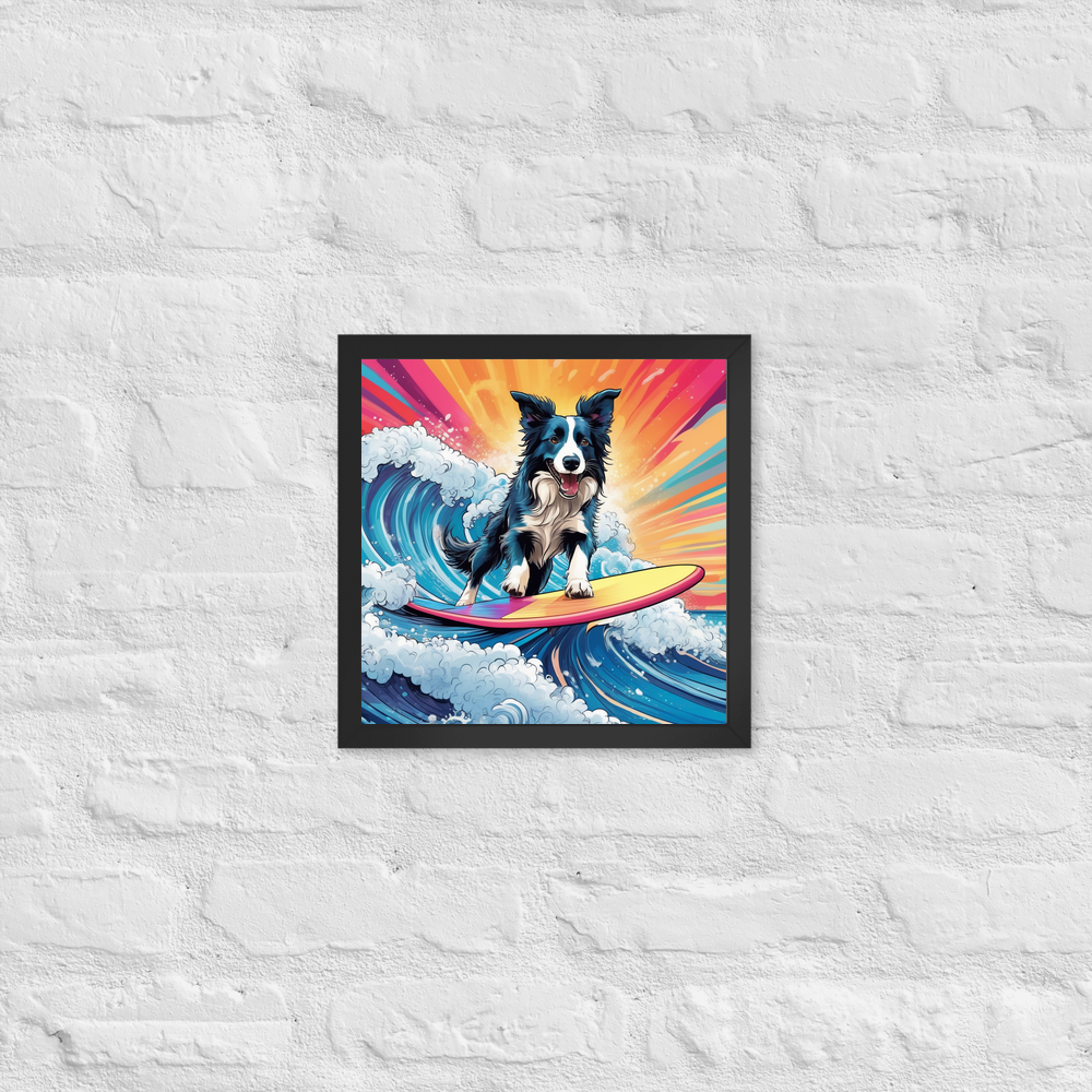 PugMug Custom Border Collie Framed Print