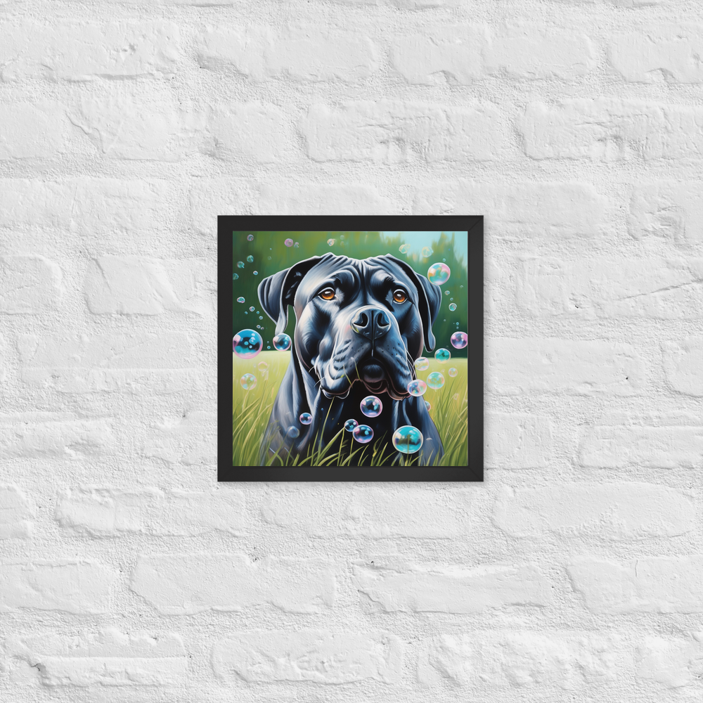 PugMug Custom Cane Corso Framed Print
