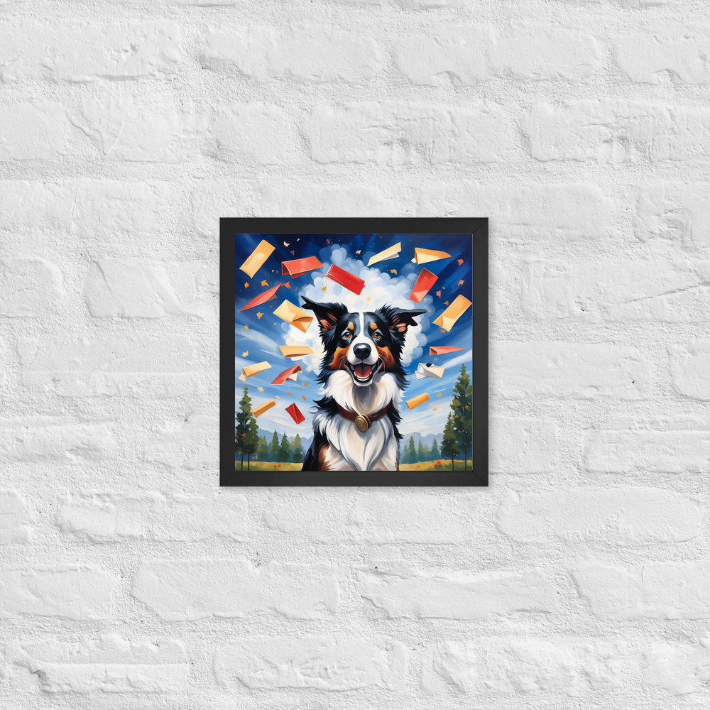 PugMug Custom Border Collie Framed Print