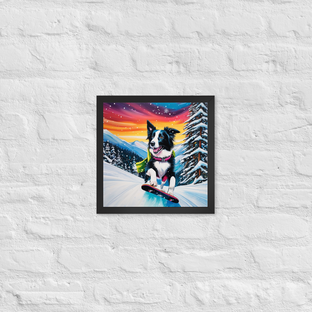 PugMug Custom Border Collie Framed Print