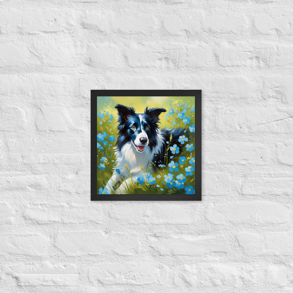 PugMug Custom Border Collie Framed Print