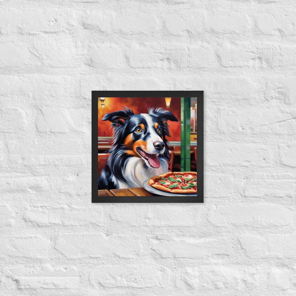 PugMug Custom Border Collie Framed Print