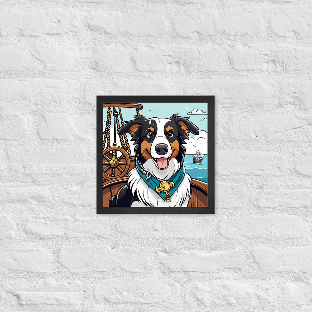 PugMug Custom Border Collie Framed Print