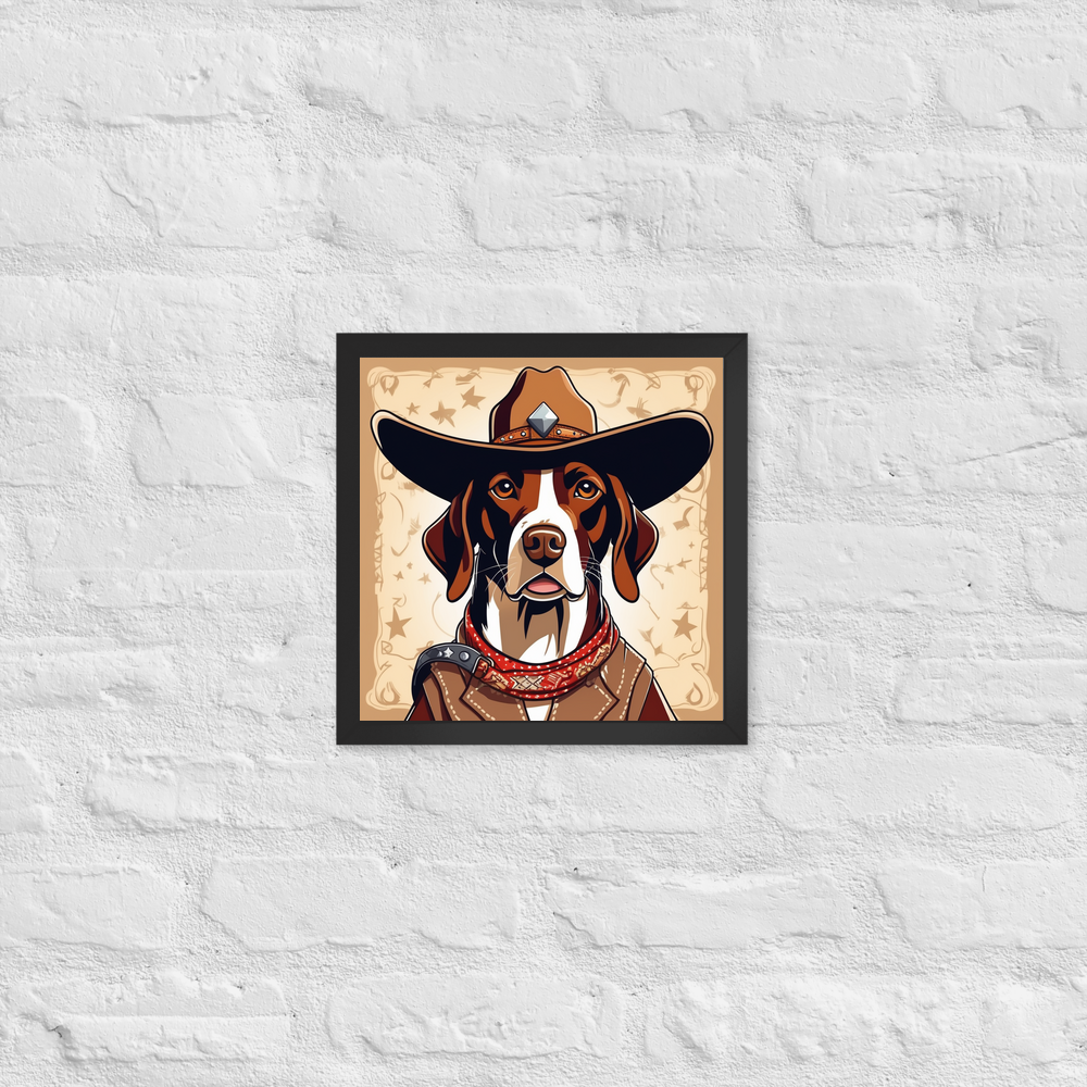 PugMug Custom Pointer Dog Framed Print