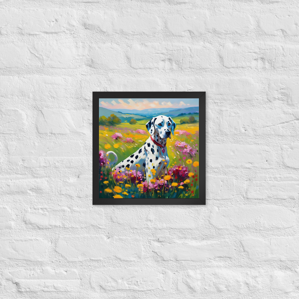 PugMug Custom Dalmatian Framed Print