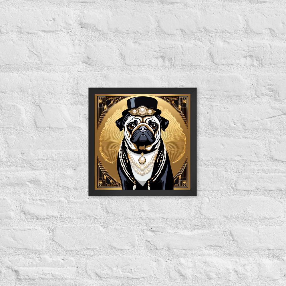 PugMug Custom Pug Framed Print