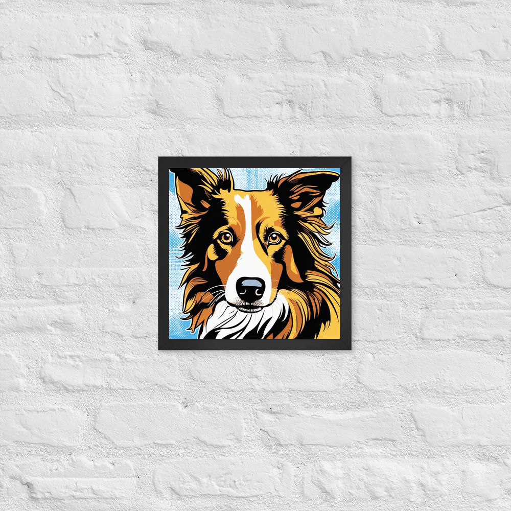 PugMug Custom Border Collie Framed Print