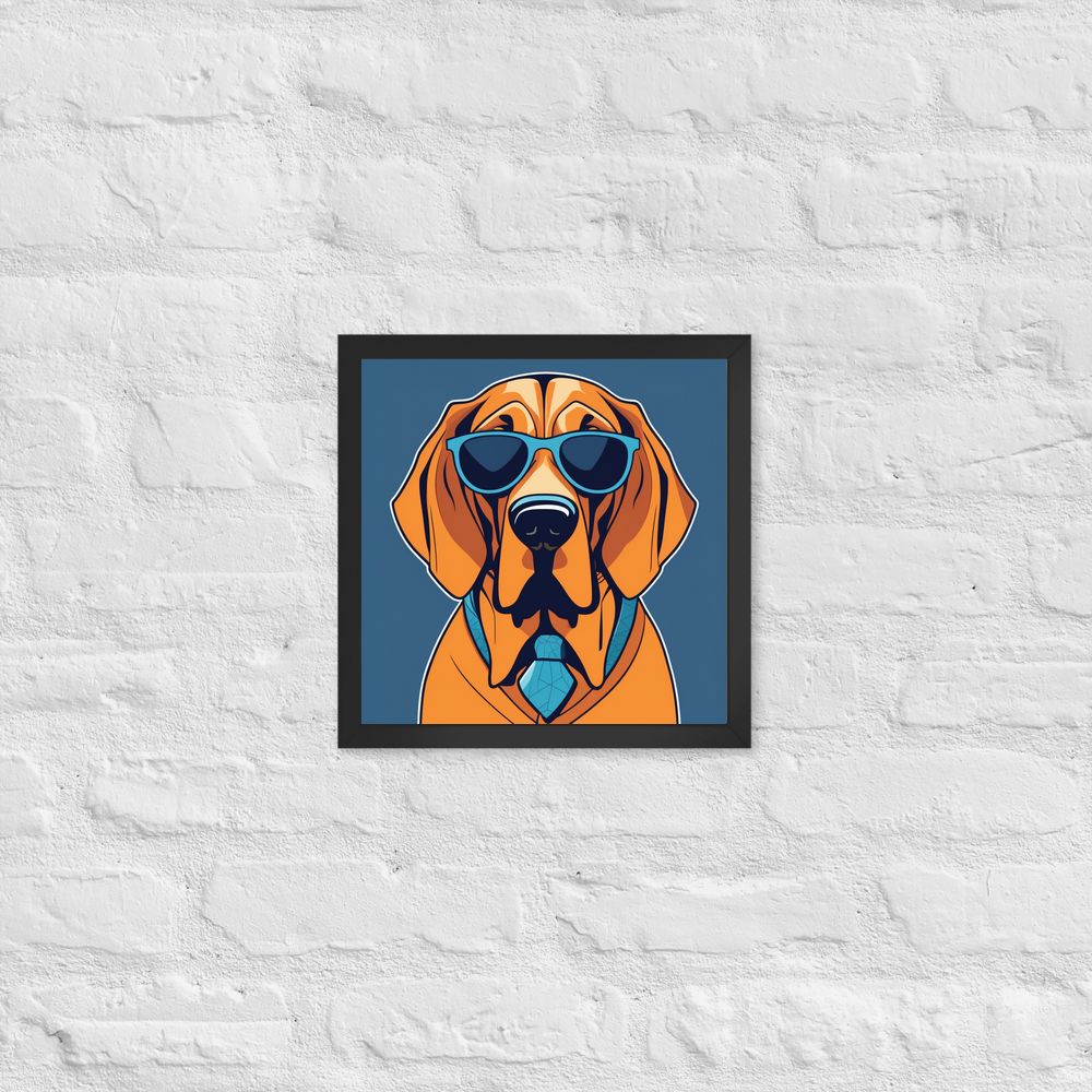 PugMug Custom Bloodhound Framed Print