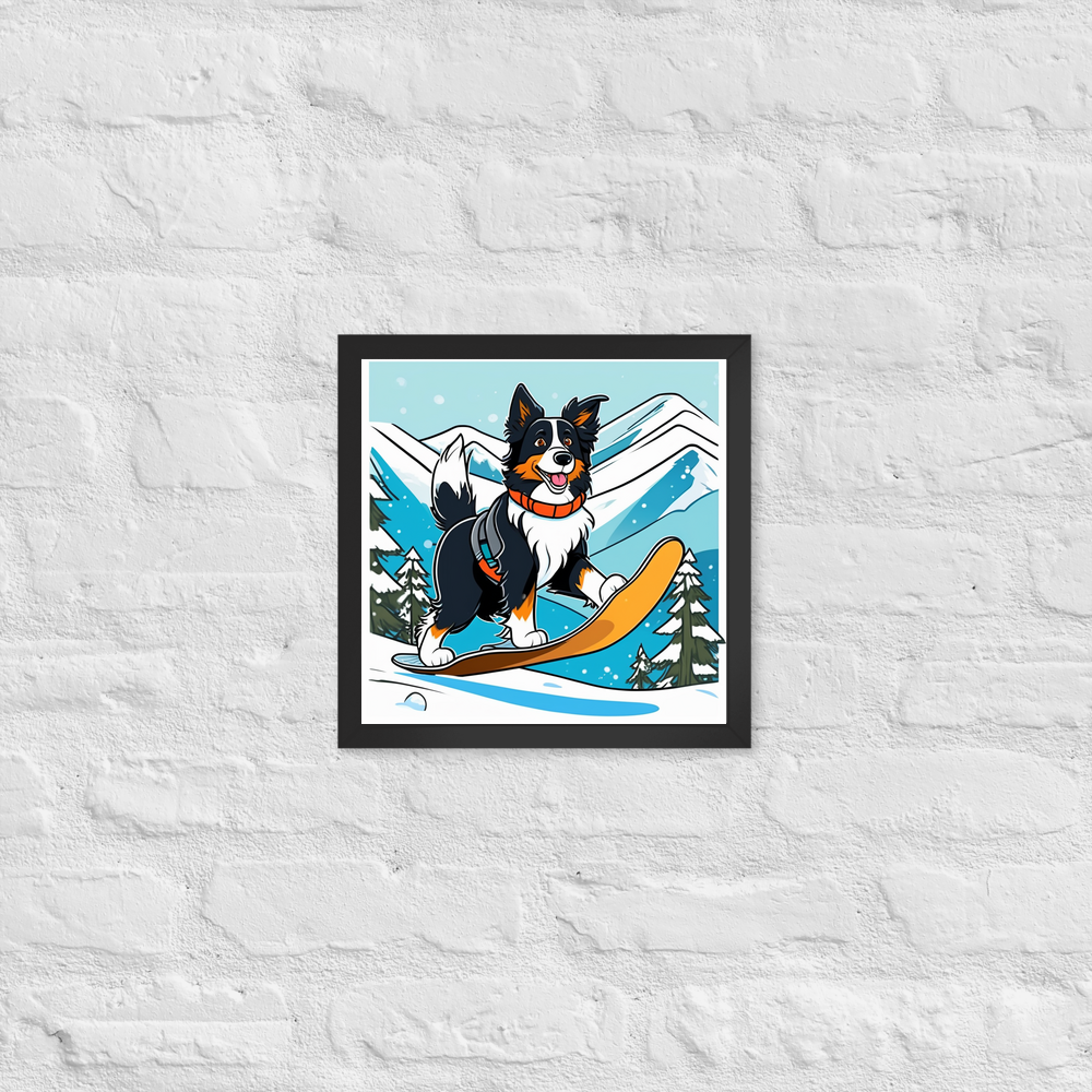 PugMug Custom Border Collie Framed Print