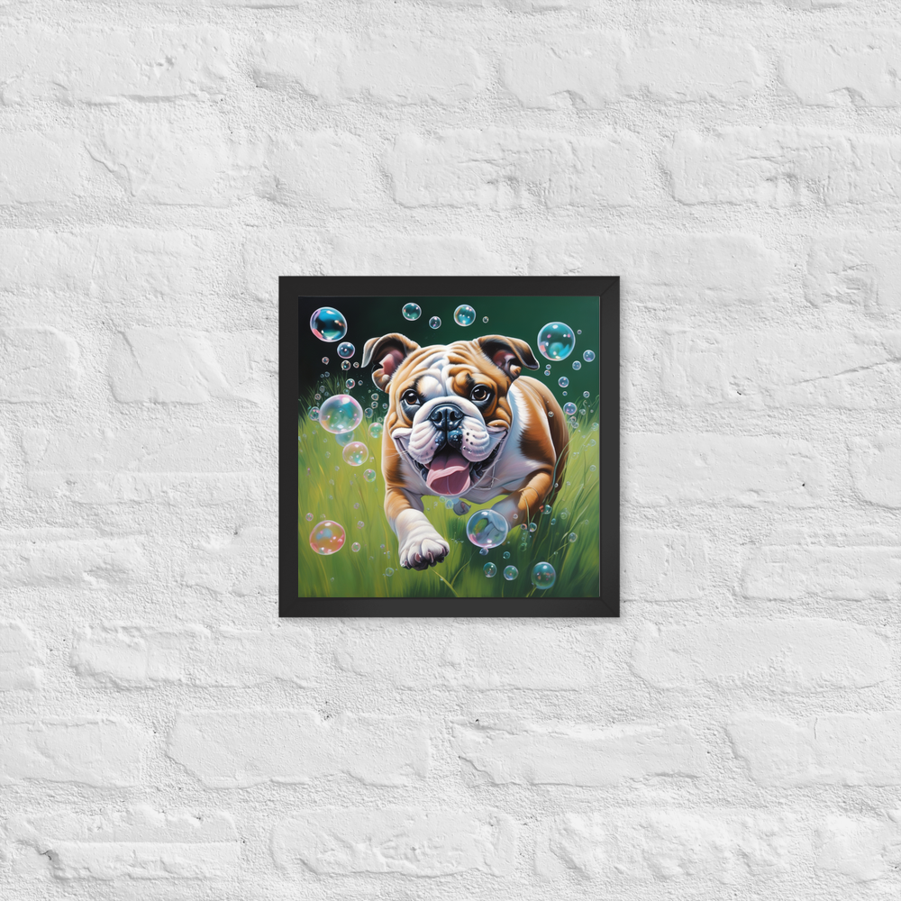 PugMug Custom Bulldog Framed Print