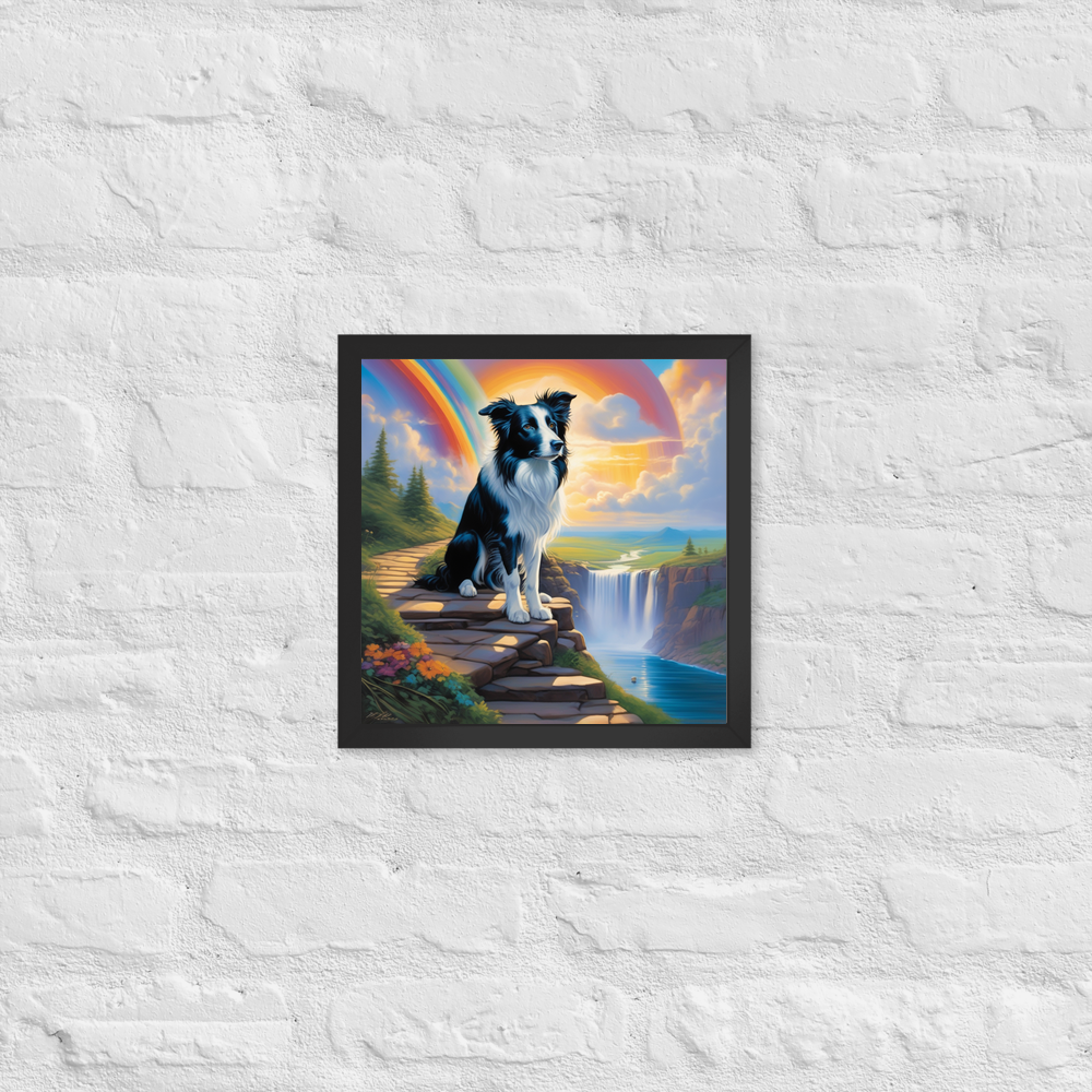 PugMug Custom Border Collie Framed Print