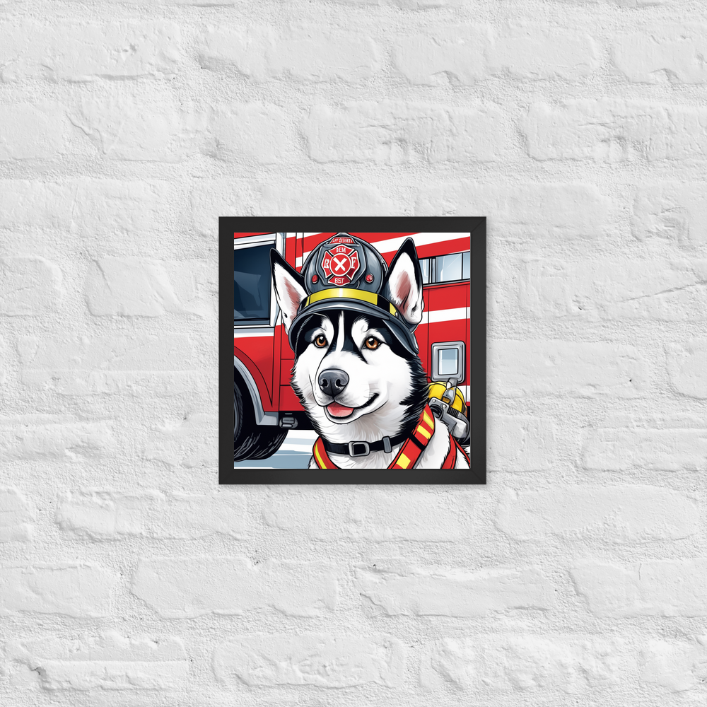PugMug Custom Siberian Husky Framed Print