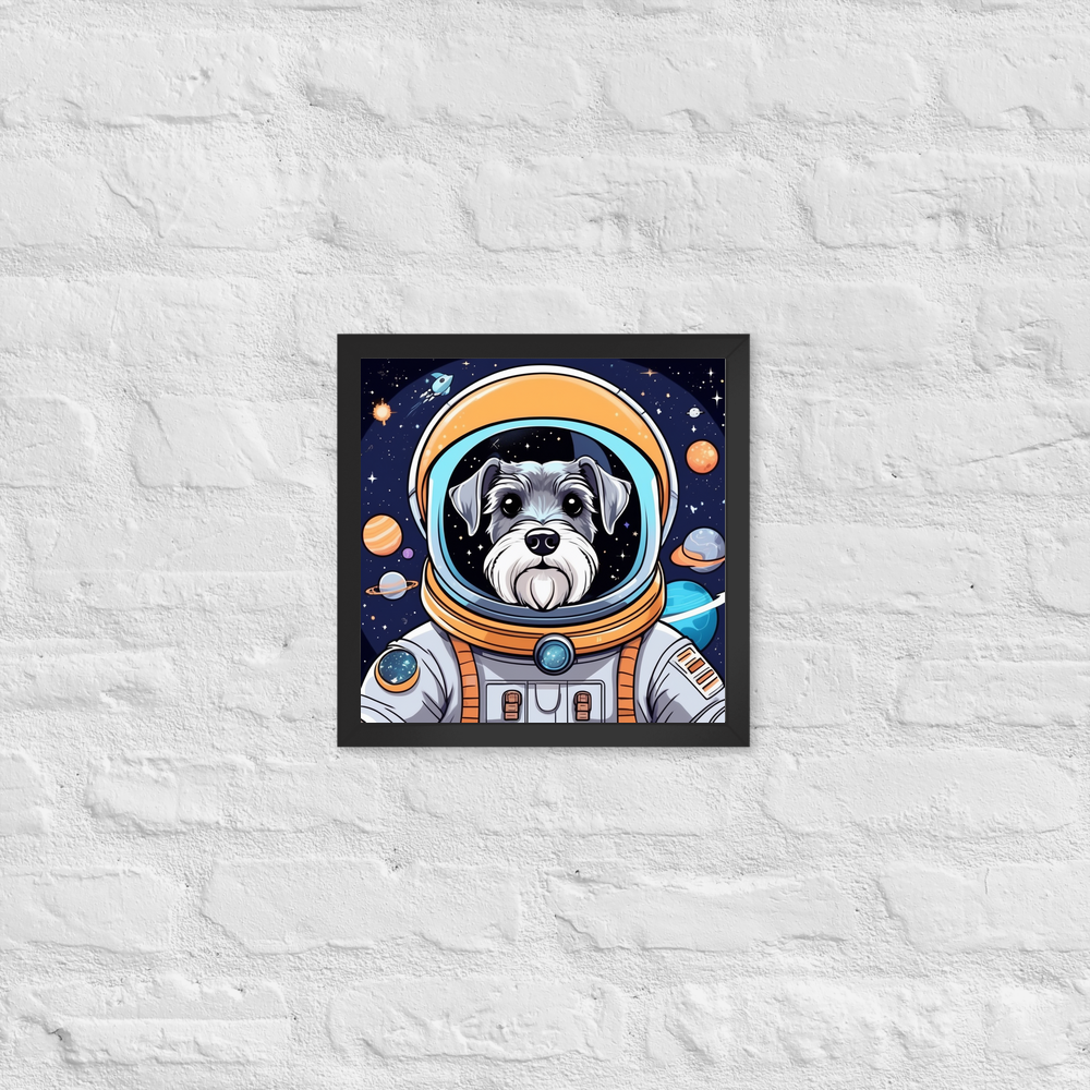PugMug Custom Miniature Schnauzer Framed Print