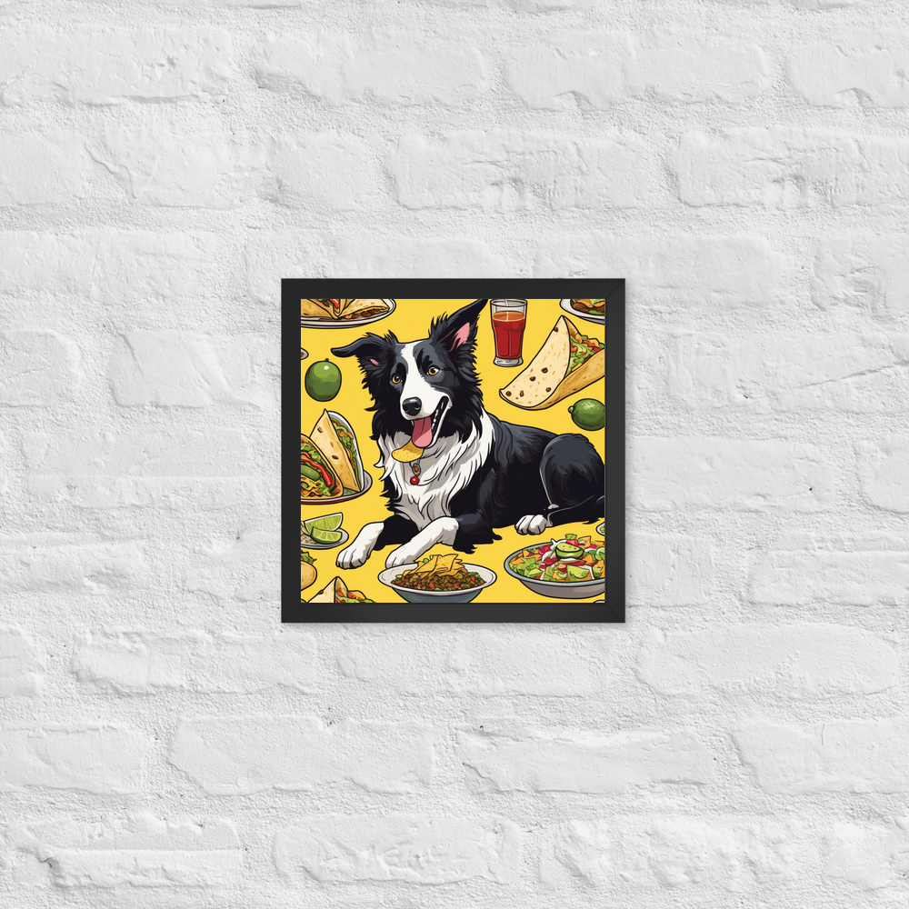 PugMug Custom Border Collie Framed Print